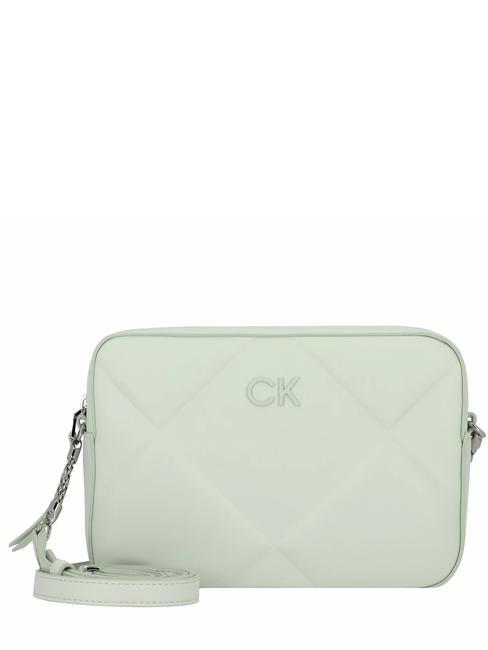 CALVIN KLEIN QUILT Sac bandoulière pour appareil photo vert laiteux - Sacs pour Femme