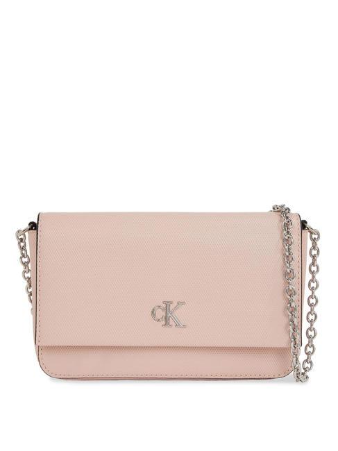 CALVIN KLEIN MINIMAL MONOGRAM Mini sac à bandoulière coquille de conque pâle - Sacs pour Femme