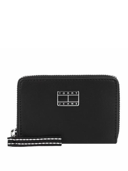 TOMMY HILFIGER TOMMY JEANS City-Wide Portefeuille zippé le noir - Portefeuilles Femme