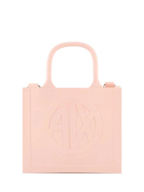 ARMANI EXCHANGE MILKY S Petit sac en caoutchouc avec bandoulière rose - Sacs pour Femme