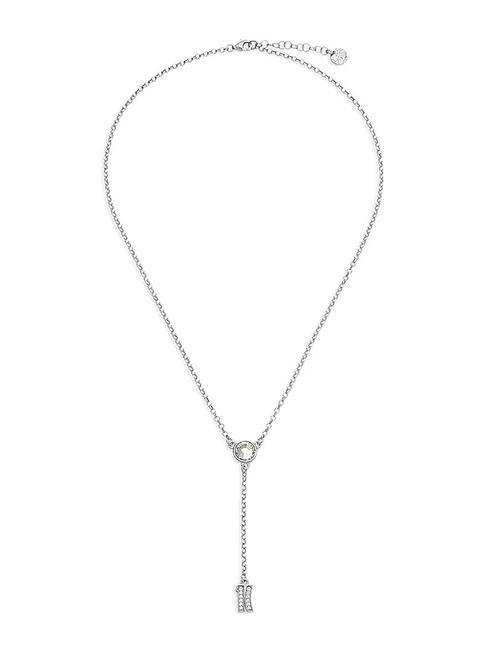 ALVIERO MARTINI PRIMA CLASSE BROADWAY Collier avec breloque logo et zircons acier - Colliers