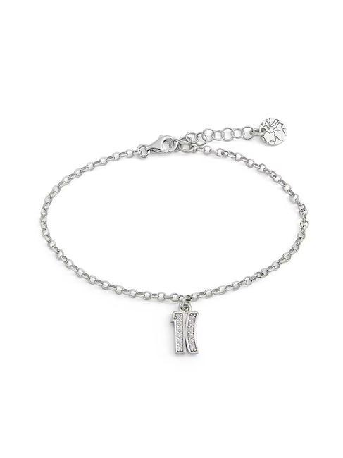 ALVIERO MARTINI PRIMA CLASSE BROADWAY Bracelet avec breloque logo et zircons acier - Bracelets