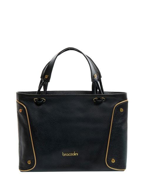 BRACCIALINI NAOMI Sac cabas à main en cuir noir - Sacs pour Femme