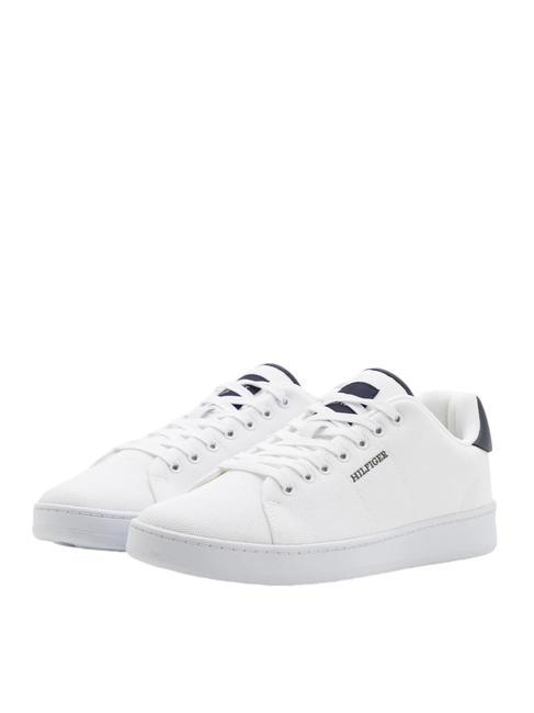 TOMMY HILFIGER COURT CUPSOLE PIQUE Baskets blanc - Chaussures Homme