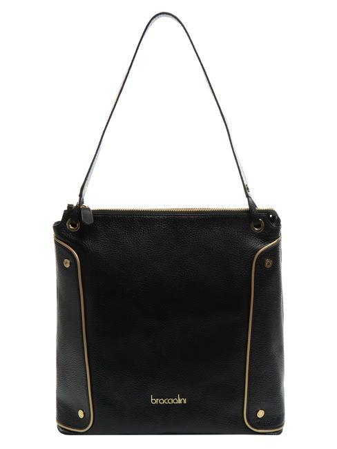 BRACCIALINI NAOMI Sac bandoulière en cuir noir - Sacs pour Femme