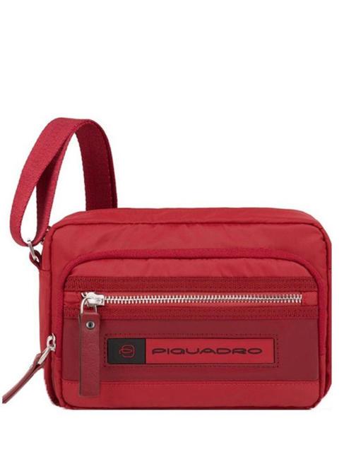 PIQUADRO PQ-BIOS  PQ-BIOS Sac à bandoulière en nylon régénéré ROUGE - Sacs en Bandoulières pour Homme