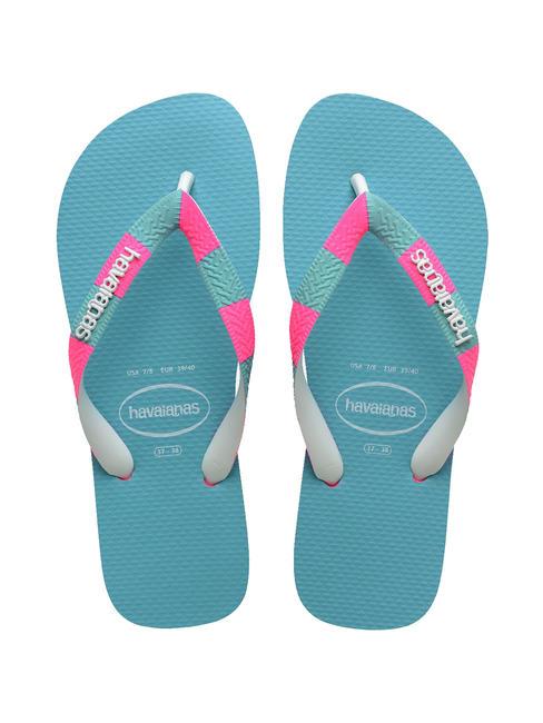 HAVAIANAS TOP VERANO II Tongs rose/blanc - Chaussures Femme