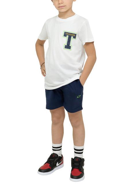 TRUSSARDI POLANCO Ensemble t-shirt et bermuda en coton blanc/ind. - Survêtements pour enfants