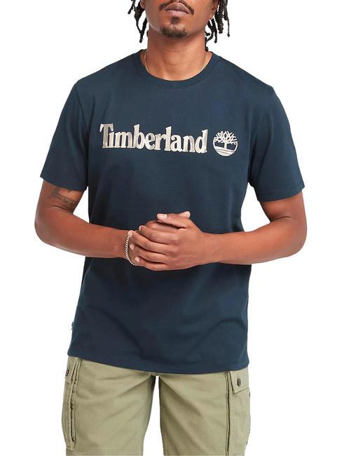 TIMBERLAND KENNEBEC RIVER TREE LOGO  T-shirt en cotton saphir noir - T-shirt