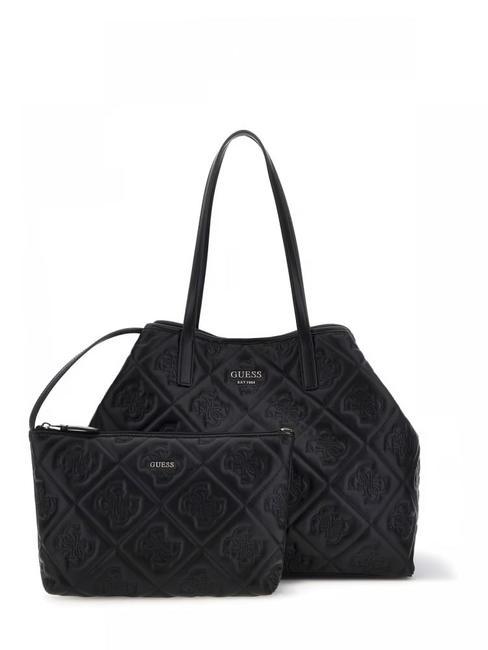 GUESS VIKKY LL Embossed Sac bandoulière 2 en 1 logo noir - Sacs pour Femme