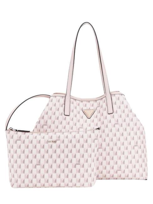 GUESS VIKKY LL Sac d'épaule logo rose clair - Sacs pour Femme