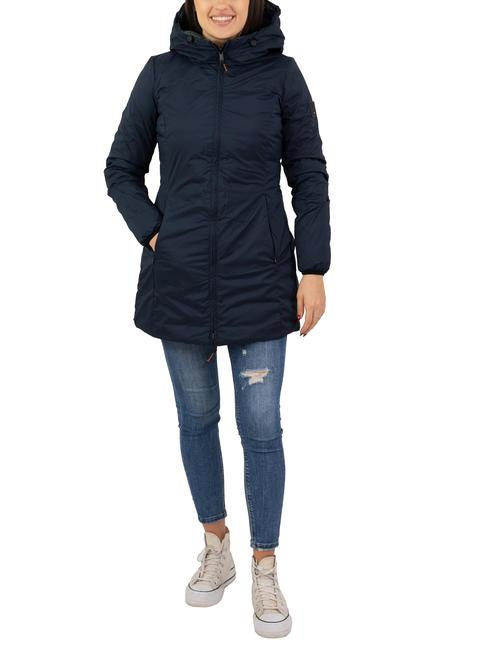 DEKKER BARIO NY DOUBLE Doudoune double face à capuche bleu graphite - forêt foncée - Doudounes femme