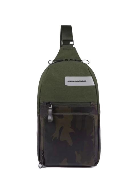 PIQUADRO TIROS Sac à dos une épaule VERT - Sacs à dos pour ordinateur portable