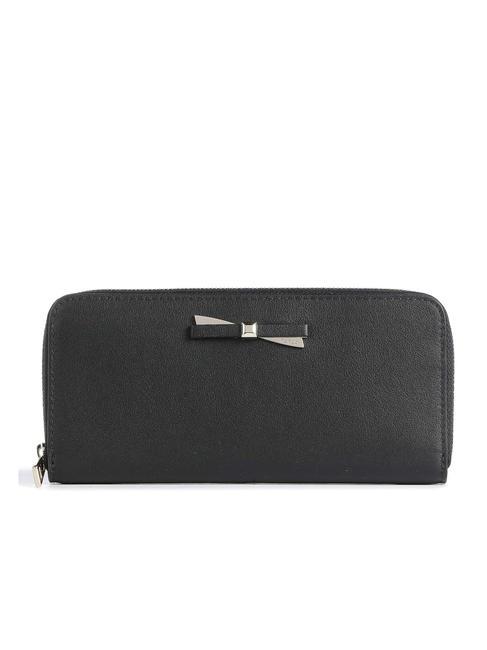 FURLA CHERIE Grand portefeuille en cuir zippé Noir - Portefeuilles Femme