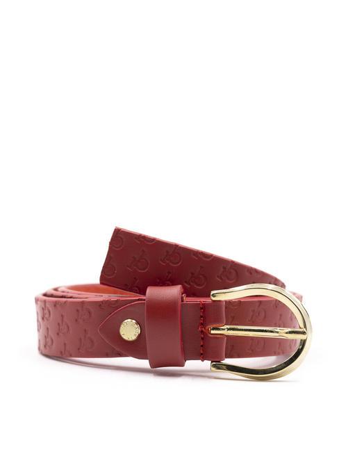 ROCCOBAROCCO EMBOSSED Ceinture en cuir rouge - Ceintures