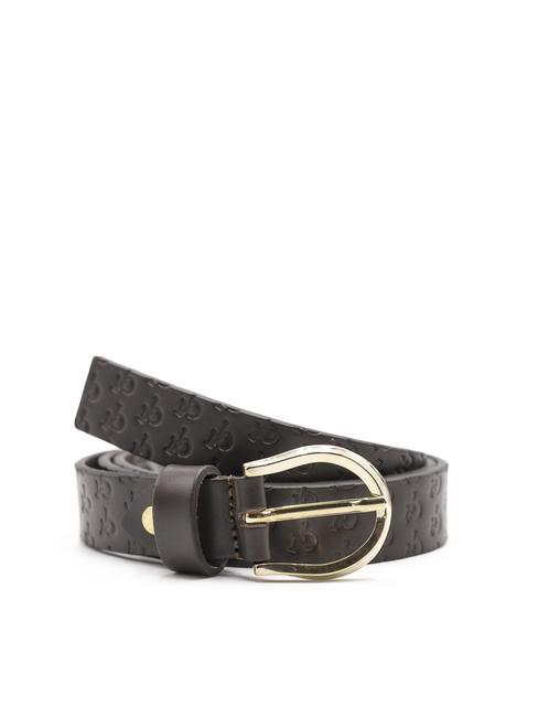 ROCCOBAROCCO EMBOSSED Ceinture en cuir marron foncé - Ceintures