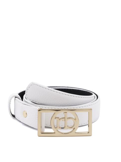 ROCCOBAROCCO RB SQUARE Ceinture en cuir Blanc - Ceintures