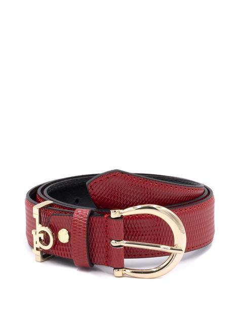 ROCCOBAROCCO RB LIZZARD Ceinture fabriquée en Italie rouge - Ceintures