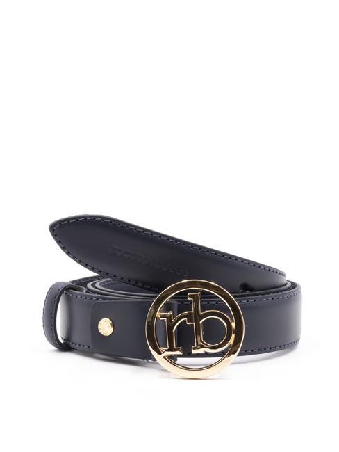 ROCCOBAROCCO RB GOLD Ceinture en cuir bleu - Ceintures