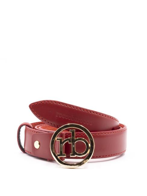 ROCCOBAROCCO RB GOLD Ceinture en cuir rouge - Ceintures