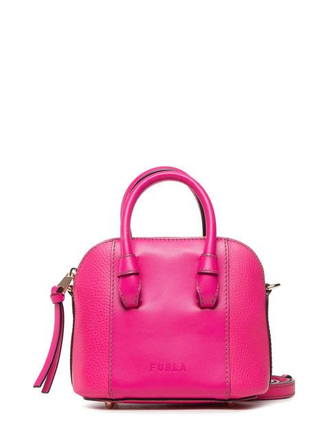 FURLA MIASTELLA Sac à main en cuir avec bandoulière fuchsia - Sacs pour Femme