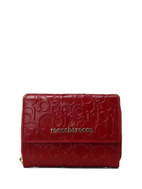 ROCCOBAROCCO RB Embossed Portefeuille rouge - Portefeuilles Femme