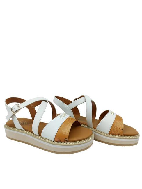 ALVIERO MARTINI PRIMA CLASSE GIULY JR Sandale à bandes beige géo / blanc - Chaussures Femme