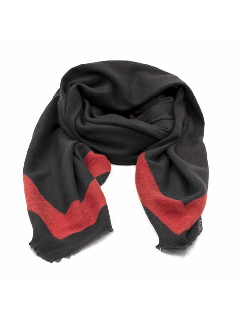 ROCCOBAROCCO BICOLOR  Foulard noir rouge - Écharpes