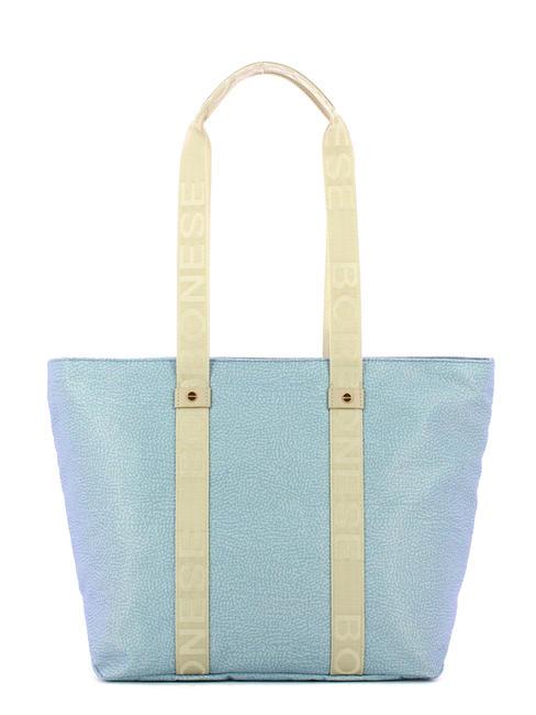 BORBONESE SHOPPER MEDIUM ECO LINE Sac de courses topaze/gris clair - Sacs pour Femme