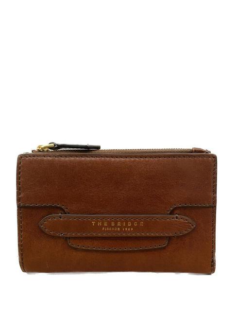 THE BRIDGE LUCREZIA  Pochette en cuir MARRON - Portefeuilles Femme