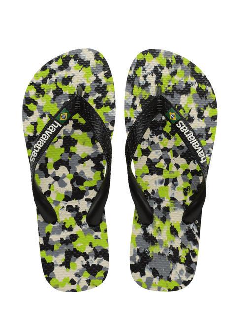 HAVAIANAS BRASIL TECH II Tongs vert citron - Chaussures Homme