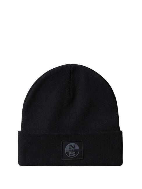 NORTH SAILS BASIC Chapeau avec revers noir - Bonnets