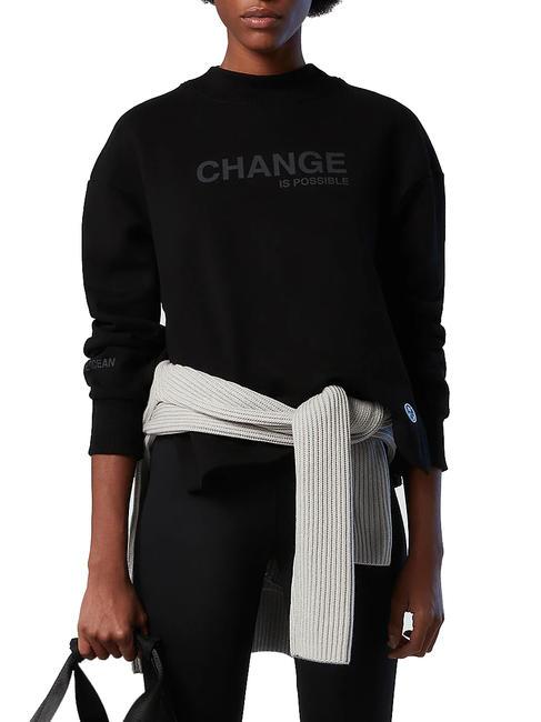 NORTH SAILS CHANGE IS POSSIBLE Sweat-shirt en coton noir - Sweat-shirts pour femmes