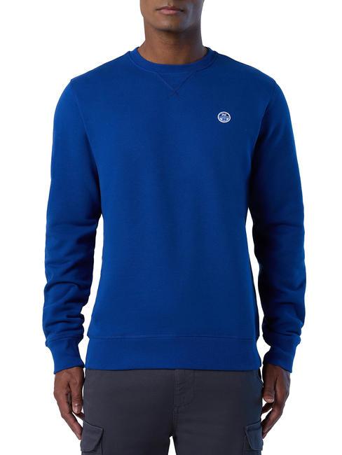 NORTH SAILS ROUND LOGO Sweat col rond en coton océan bleu - Pulls molletonnés