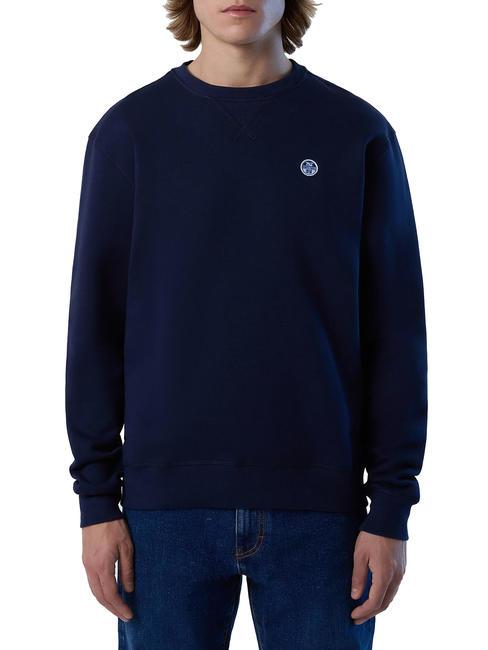 NORTH SAILS ROUND LOGO Sweat col rond en coton bleu marine - Pulls molletonnés