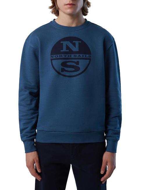 NORTH SAILS MAXI LOGO Sweat col rond en coton mer d'hiver - Pulls molletonnés