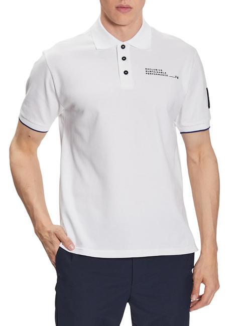 NORTH SAILS MASERATI Polo manches courtes en coton stretch blanc - chemise polo