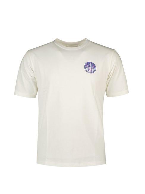 NORTH SAILS MASERATI T-shirt en coton à logo irisé blanc - T-shirt