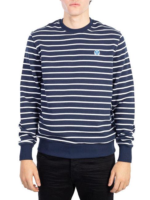 NORTH SAILS STRIPES Sweat col rond en coton combinaisons 2 - Pulls molletonnés