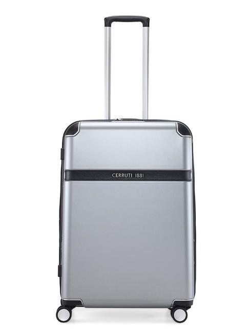 CERRUTI 1881 Chariot extensible moyen argent - Valises Rigides