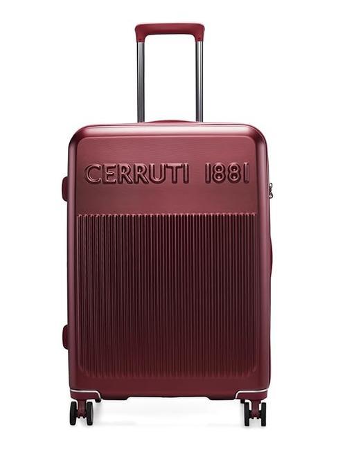 CERRUTI 1881 Chariot extensible moyen Bourgogne - Valises Rigides