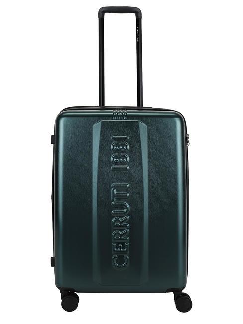 CERRUTI 1881 Chariot extensible moyen vert - Valises Rigides