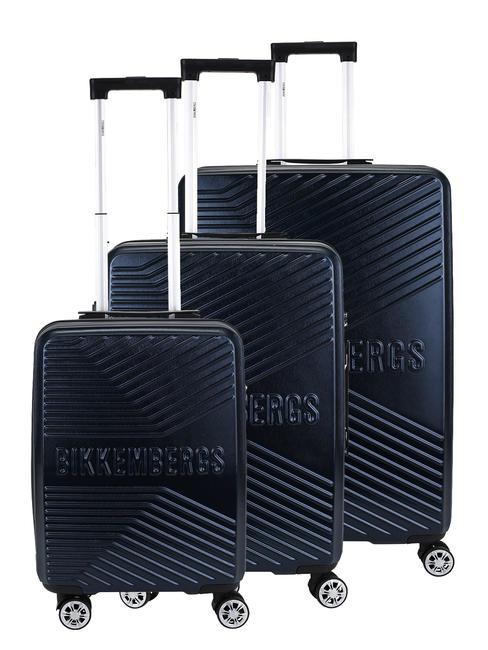 BIKKEMBERGS DERIVE Lot de 3 chariots : cabine+moyen+grand bleu - Ensemble Valises