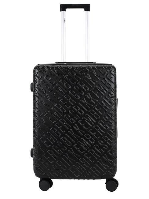 BIKKEMBERGS YUGINE Chariot de taille moyenne noir - Valises Rigides