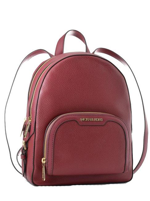 MICHAEL KORS JAYCEE  Sac à dos en cuir cerise noire - Sacs pour Femme