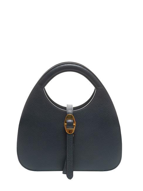 COCCINELLE COSIMA Sac à main en cuir martelé bleu nuit - Sacs pour Femme