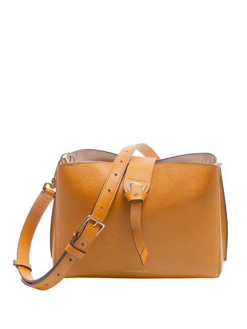 COCCINELLE ALBA Sac bandoulière en cuir martelé paprika - Sacs pour Femme