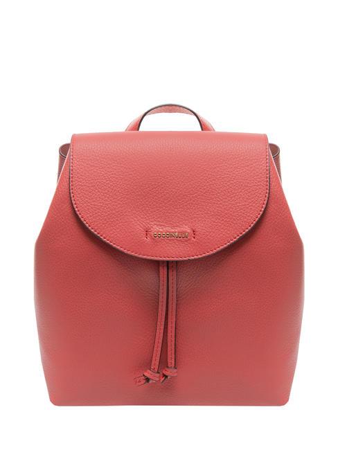 COCCINELLE ARIEL Sac à dos en cuir martelé canneberges - Sacs pour Femme