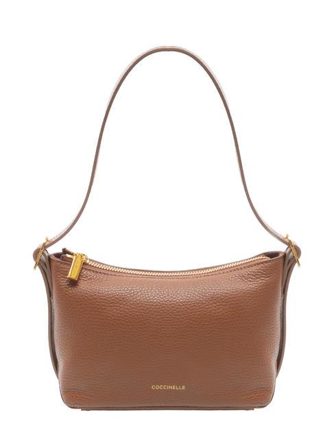 COCCINELLE CHERRY Mini sac bandoulière en cuir martelé BRULE - Sacs pour Femme