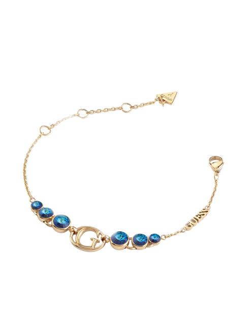 GUESS RIVOLI Bracelet avec cristaux or jaune/bleu - Bracelets